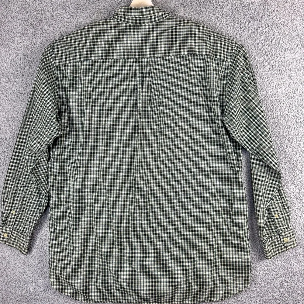 J Crew Shirt Mens XL Green Navy Plaid Button Down‎ Long Sleeve Casual Cotton